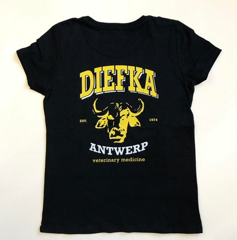 bedrukken textiel antwerpen kleine oplage T-shirts Diefka met logo